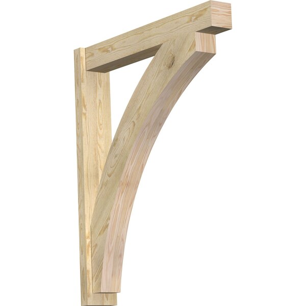 Ekena Millwork Thorton Block Rough Sawn Outlooker, Douglas Fir, 6"W x 36"D x 44"H OUT06X36X44THR05RDF - main